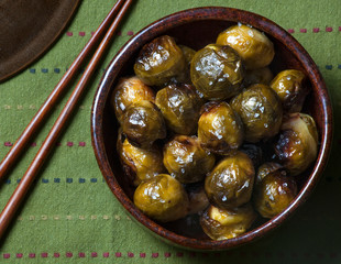 Brussel Sprouts in Bowl