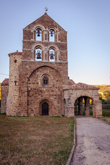 Fototapeta na wymiar Collegiate Church of San Salvador de Cantamuda. Palencia