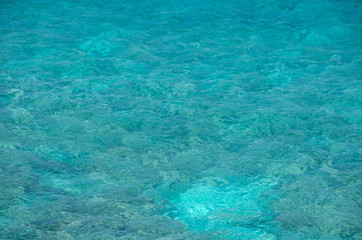 Fototapeta na wymiar Water texture from Isla Mujeres ocean