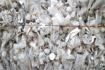 Recycling, plastic bottles