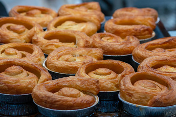 fresh french marzipan twisted into a mold