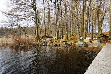 Boat by the lake