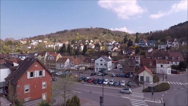 Weinheim - Grundelbach valley with view of Windeck Castle