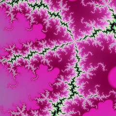 Obraz na płótnie Canvas Purple fractal spiral, digital artwork for creative graphic design