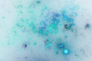 Light blue fractal sky, digital artwork for creative graphic design