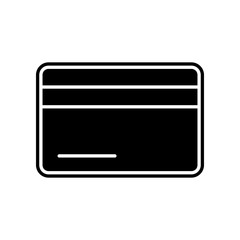 credit card icon. Element of finance and chart for mobile concept and web apps icon. Glyph, flat icon for website design and development, app development