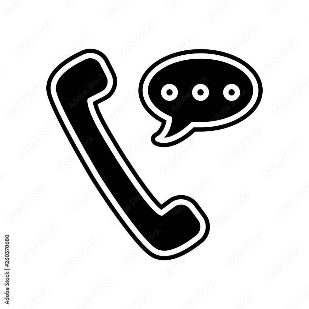 Poster phone conversation icon. element of finance and chart for mobile concept and web apps icon. glyph, f