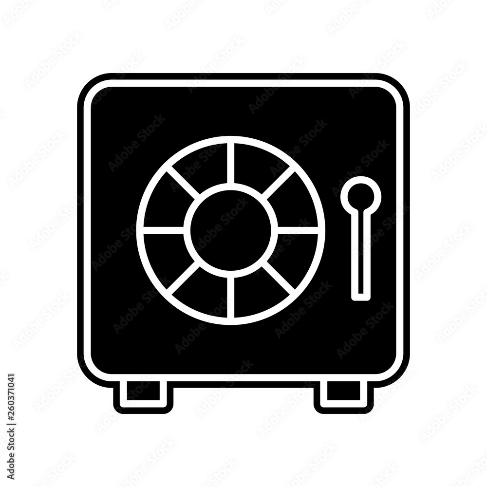 Poster safe icon. element of finance and chart for mobile concept and web apps icon. glyph, flat icon for w