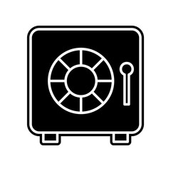 safe icon. Element of finance and chart for mobile concept and web apps icon. Glyph, flat icon for website design and development, app development