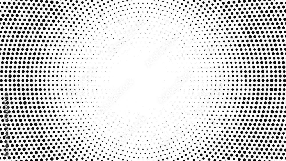 Wall mural halftone dotted background. halftone effect vector pattern. circle dots isolated on the white backgr