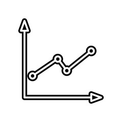 chart icon. Element of finance and chart for mobile concept and web apps icon. Glyph, flat icon for website design and development, app development