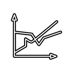 chart icon. Element of finance and chart for mobile concept and web apps icon. Glyph, flat icon for website design and development, app development