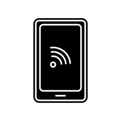 phone communication icon. Element of Media, Press for mobile concept and web apps icon. Glyph, flat icon for website design and development, app development