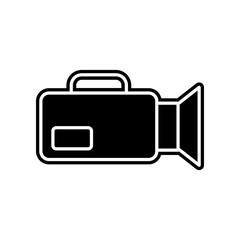 camcorder icon. Element of Media, Press for mobile concept and web apps icon. Glyph, flat icon for website design and development, app development