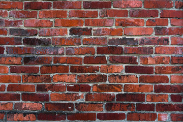 old red brick wall texture background