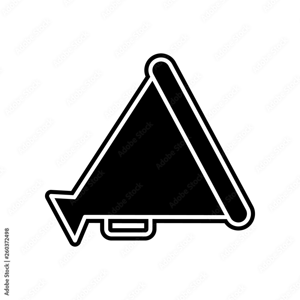 Poster speaker icon. element of media, press for mobile concept and web apps icon. glyph, flat icon for web