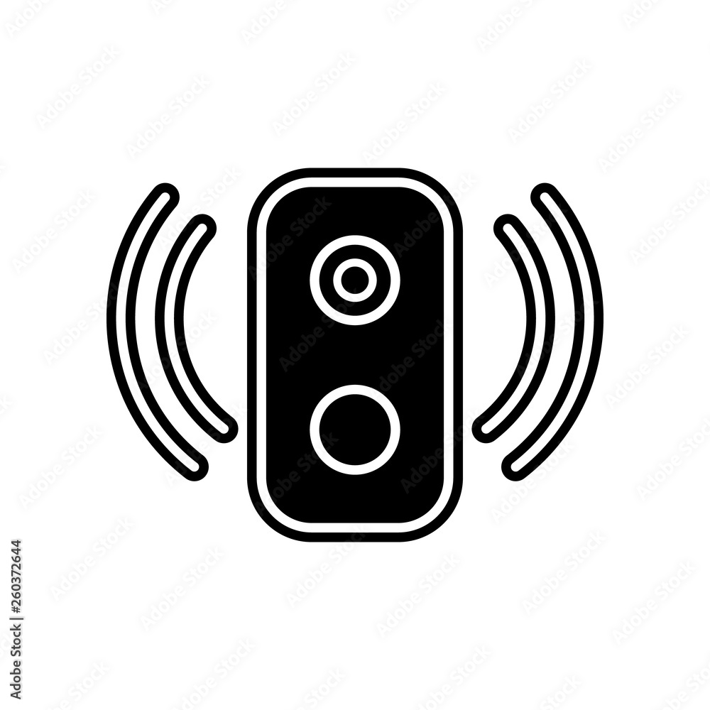 Poster speakers icon. element of media, press for mobile concept and web apps icon. glyph, flat icon for we