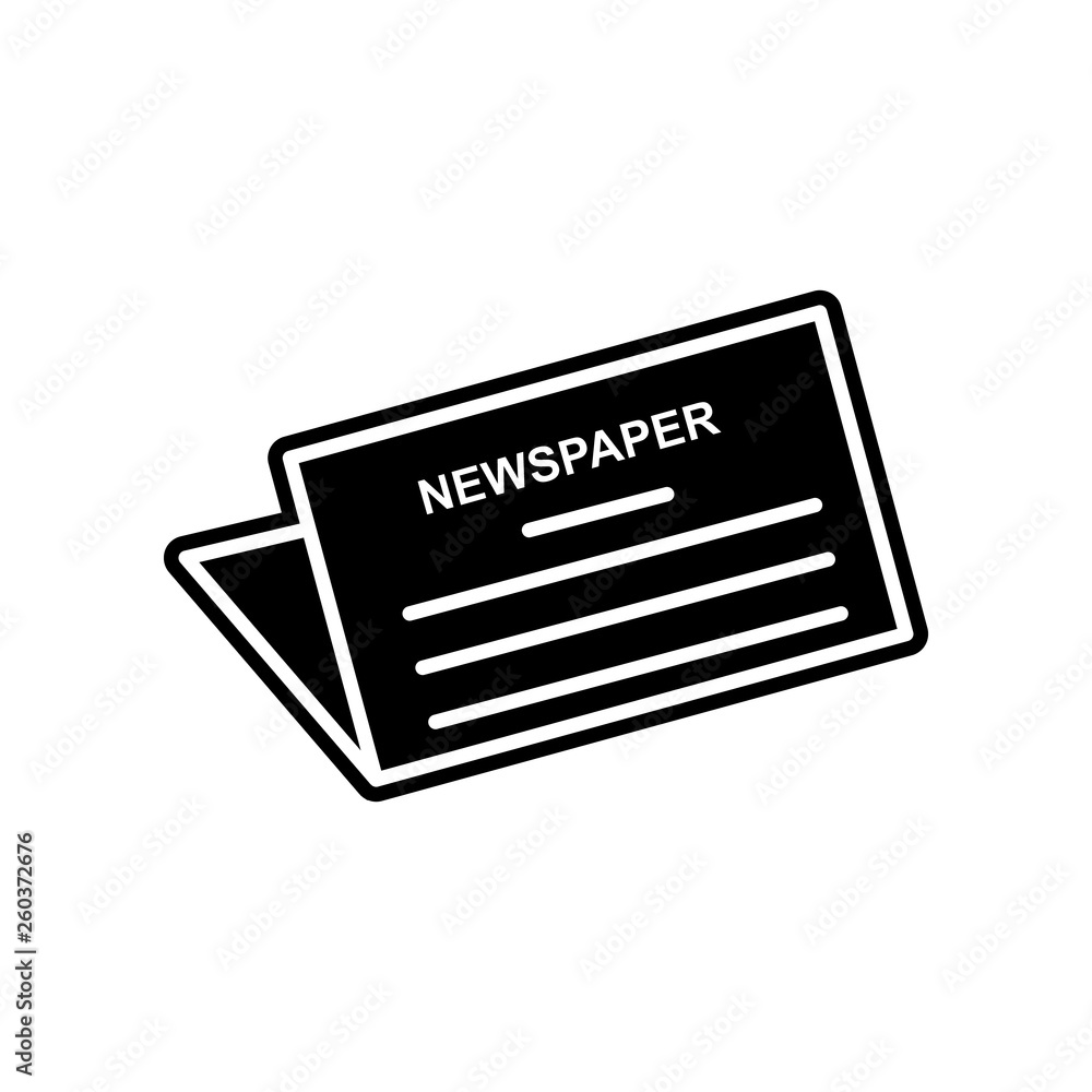 Poster newspaper icon. element of media, press for mobile concept and web apps icon. glyph, flat icon for w