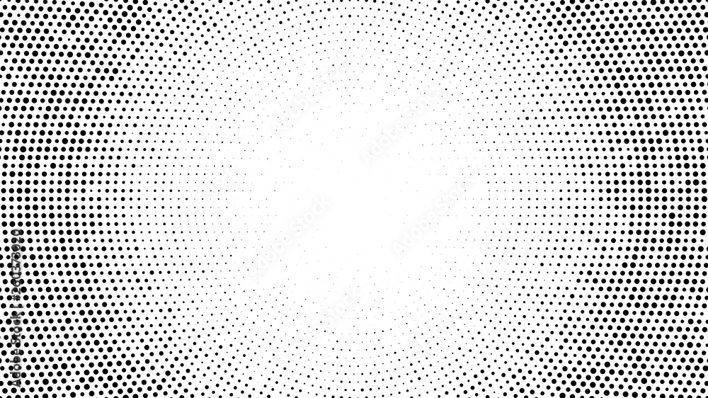 Wall mural halftone dotted background. halftone effect vector pattern. circle dots isolated on the white backgr