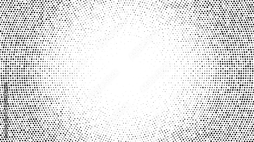 Wall mural halftone dotted background. halftone effect vector pattern. circle dots isolated on the white backgr