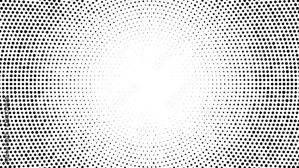 Wall mural halftone dotted background. halftone effect vector pattern. circle dots isolated on the white backgr