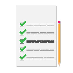 Vector Note Paper, business document, list