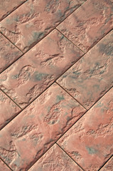 Wall of natural stone texture background, exterior. Finishing stone design.