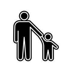 father with child icon. Element of Insurance for mobile concept and web apps icon. Glyph, flat icon for website design and development, app development
