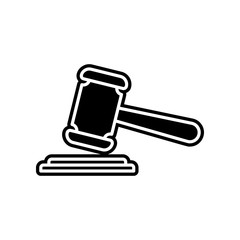 the court's decision icon. Element of Insurance for mobile concept and web apps icon. Glyph, flat icon for website design and development, app development