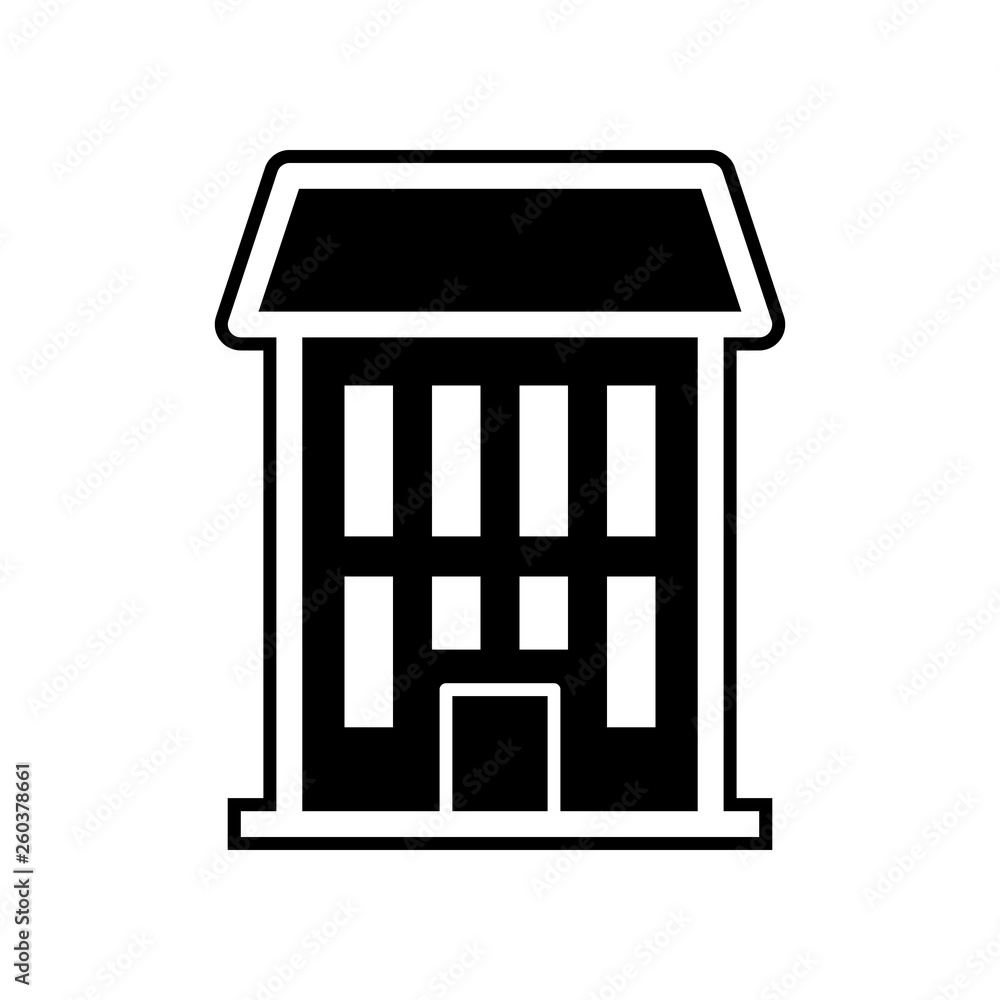 Poster residential complex icon. element of buildings for mobile concept and web apps icon. glyph, flat ico
