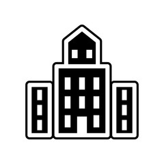 office building icon. Element of Buildings for mobile concept and web apps icon. Glyph, flat icon for website design and development, app development