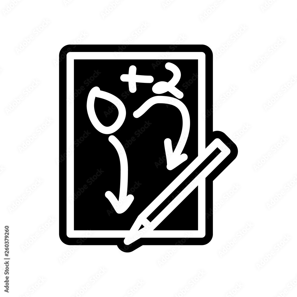 Poster problem solving on paper icon. element of science for mobile concept and web apps icon. glyph, flat 