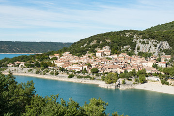 French village of Bauduen, Lac de sainte croix, france