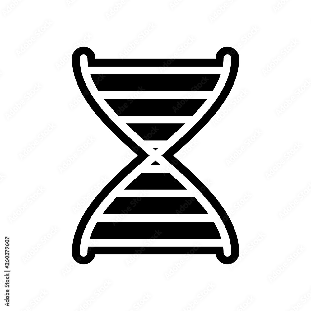 Poster gene structure icon. element of science for mobile concept and web apps icon. glyph, flat icon for w