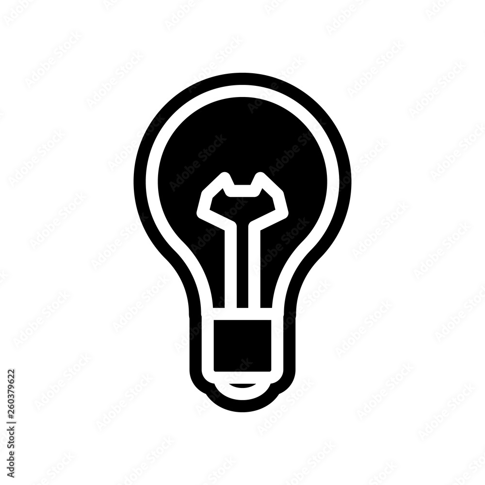 Poster bulb icon. element of science for mobile concept and web apps icon. glyph, flat icon for website des