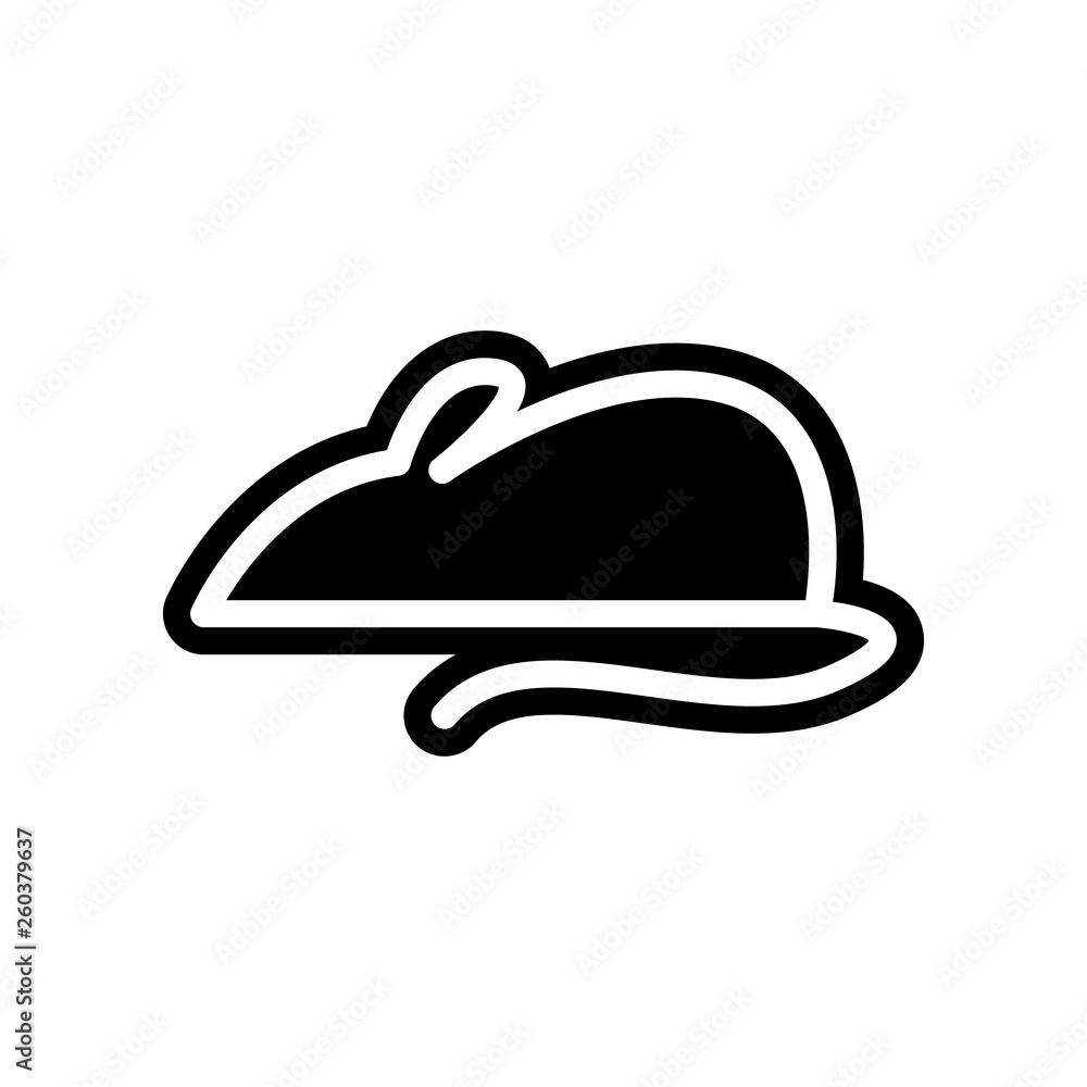 Aufkleber experimental mouse icon. element of science for mobile concept and web apps icon. glyph, flat icon f