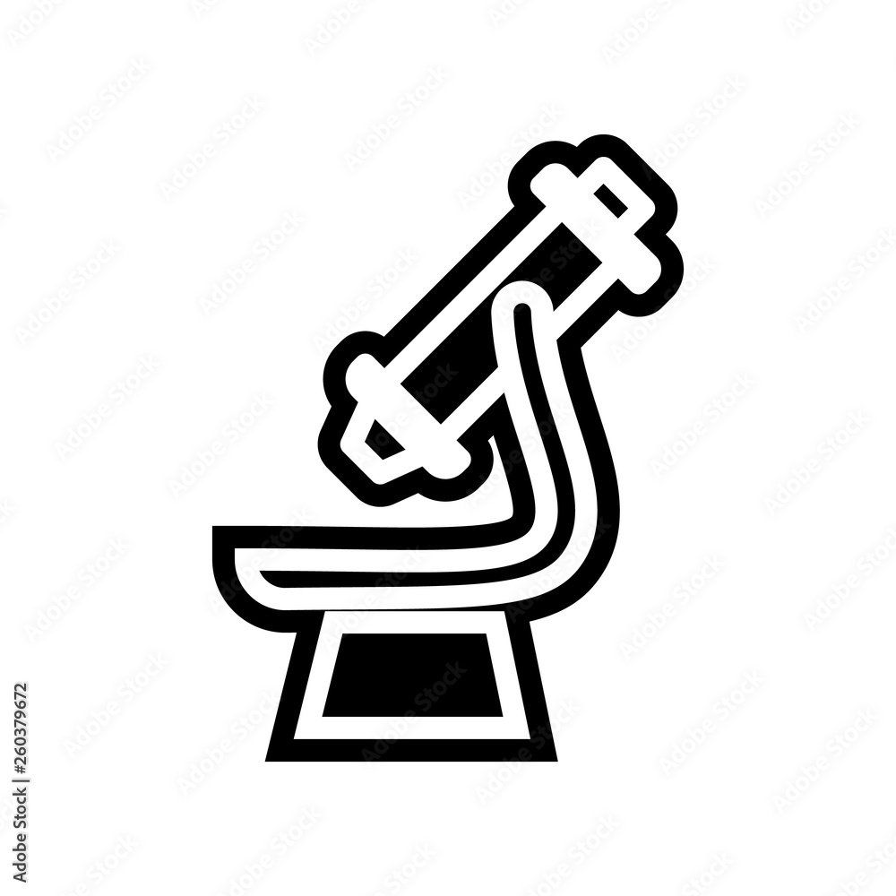 Poster microscope icon. element of science for mobile concept and web apps icon. glyph, flat icon for websi