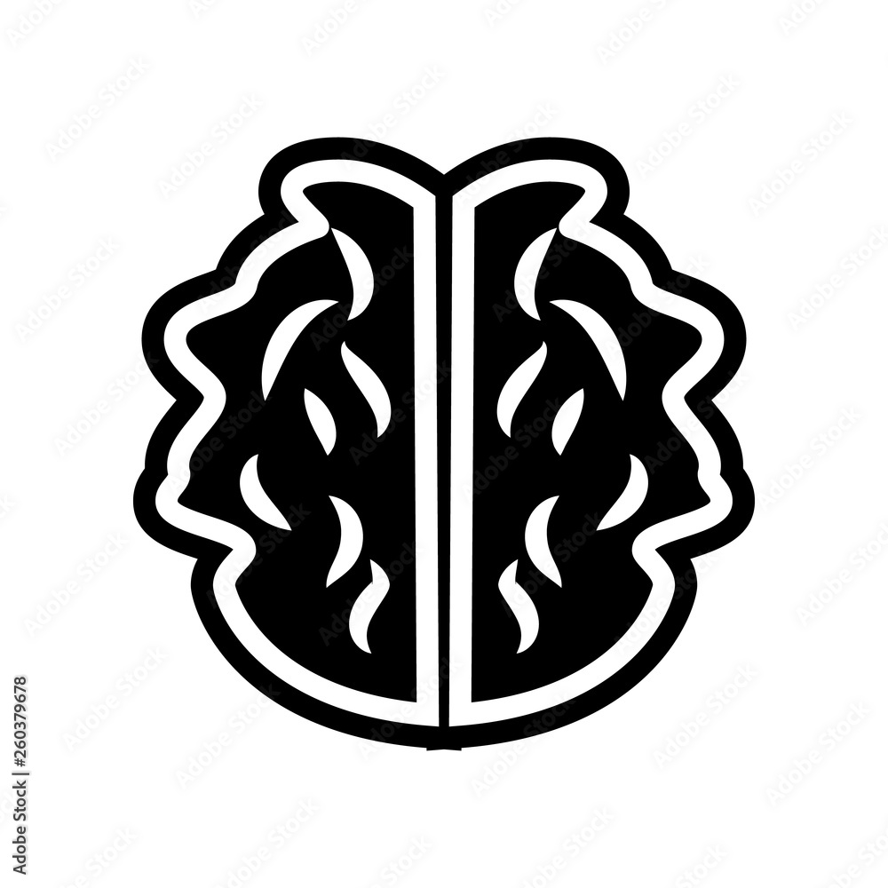 Poster brain icon. element of science for mobile concept and web apps icon. glyph, flat icon for website de