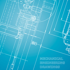 Blueprint. Vector engineering illustration. Technical illustrations, Blue and white. Scheme. Corporate Identity