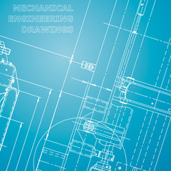 Blueprint. Vector engineering illustration. Technical illustrations, Blue and white. Scheme, plan. Corporate Identity
