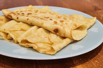 Delicious Home Made Pancakes on a Plate