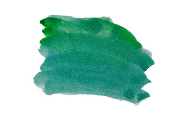 Abstract watercolor spot on white textured paper. Isolated. Hand-drawn background. Aquarelle brush...