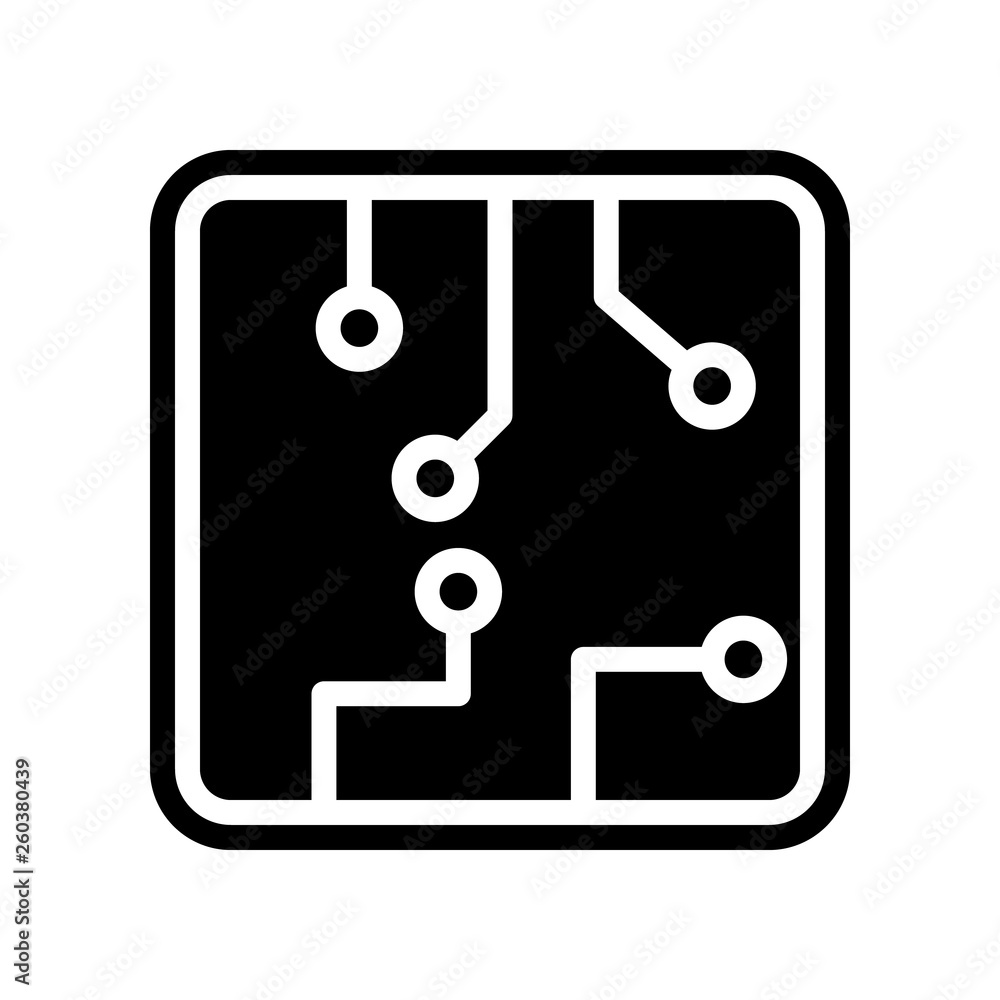Aufkleber chip icon. element of science for mobile concept and web apps icon. glyph, flat icon for website des
