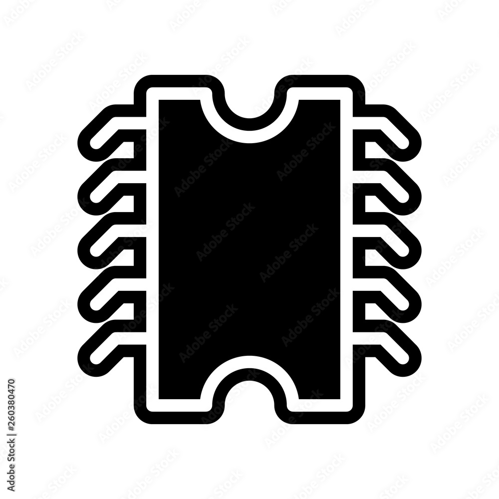 Poster chip icon. element of science for mobile concept and web apps icon. glyph, flat icon for website des