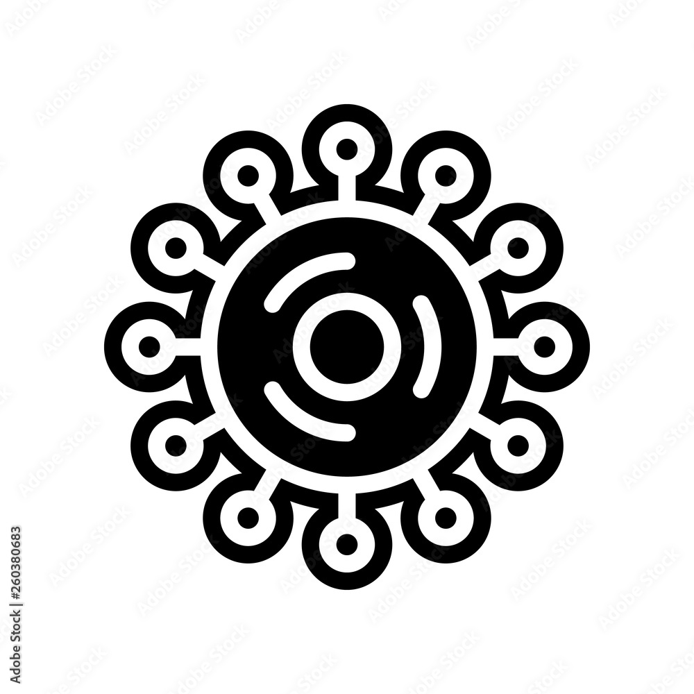 Poster virus icon. element of science for mobile concept and web apps icon. glyph, flat icon for website de