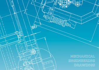 Blueprint, Sketch. Vector engineering illustration