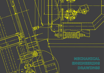 Blueprint, Sketch. Vector engineering illustration