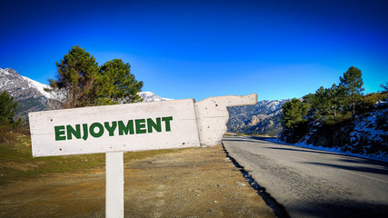 Street Sign to Enjoyment