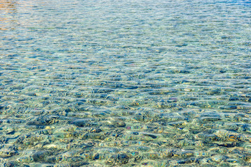 blue sea water on the whole frame