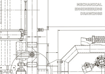 Technical abstract background. Mechanical instrument making